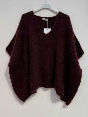 Noeline Pull Poncho en Mohair Noeline