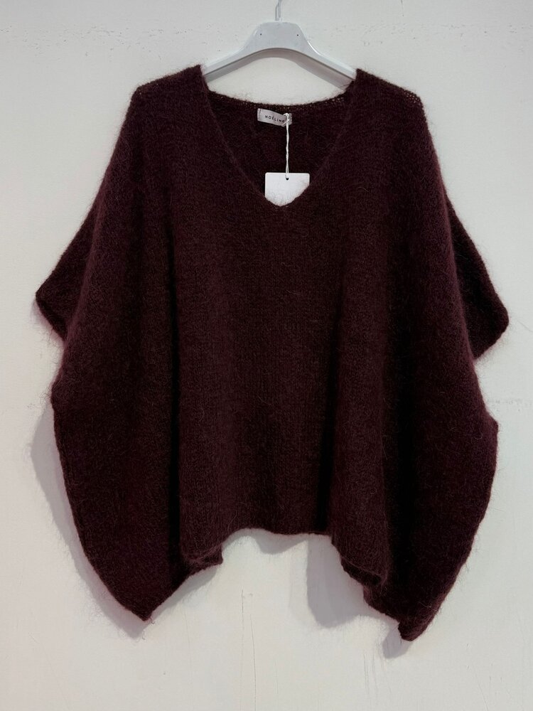 Noeline Pull Poncho en Mohair Noeline