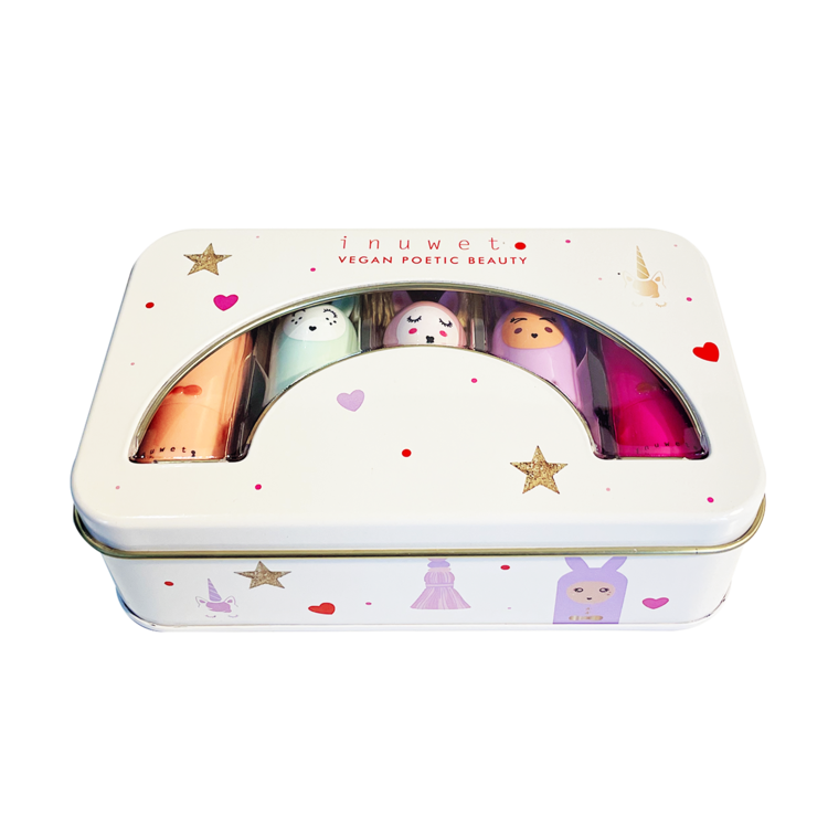 inuwet Inuwet 5 Lip Balms Rainbow Delux Box