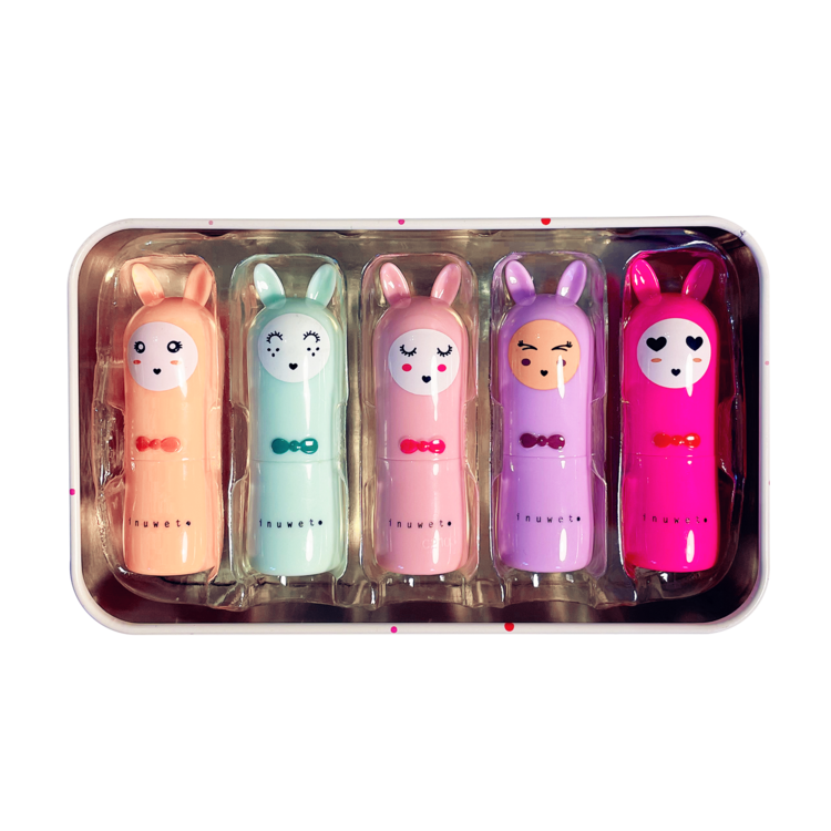 inuwet Inuwet 5 Lip Balms Rainbow Delux Box