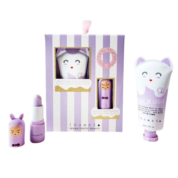 inuwet Inuwet Marshmallow Hand Cream and Lip Balm Gift Set