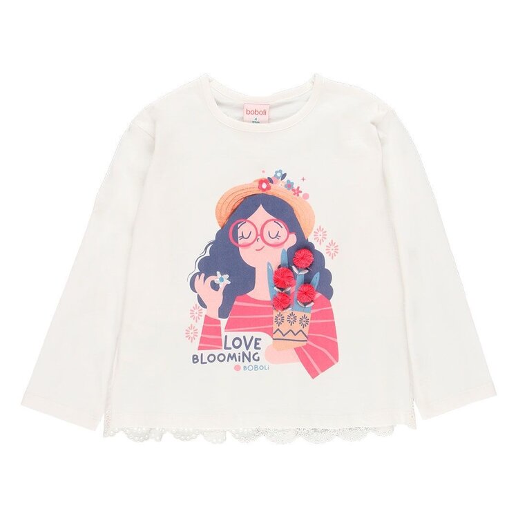 Boboli Boboli Girls Long Sleeves T-Shirt