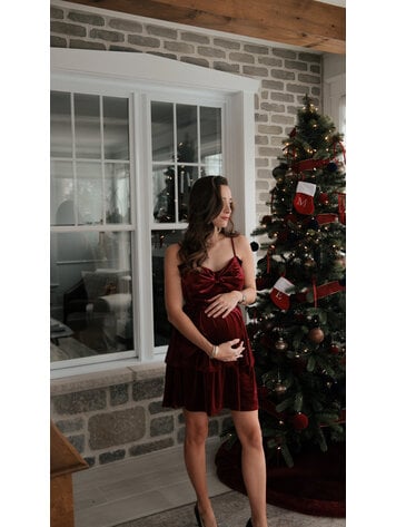 Vine & Love Robe en Velour à Bretelles Vine & Love