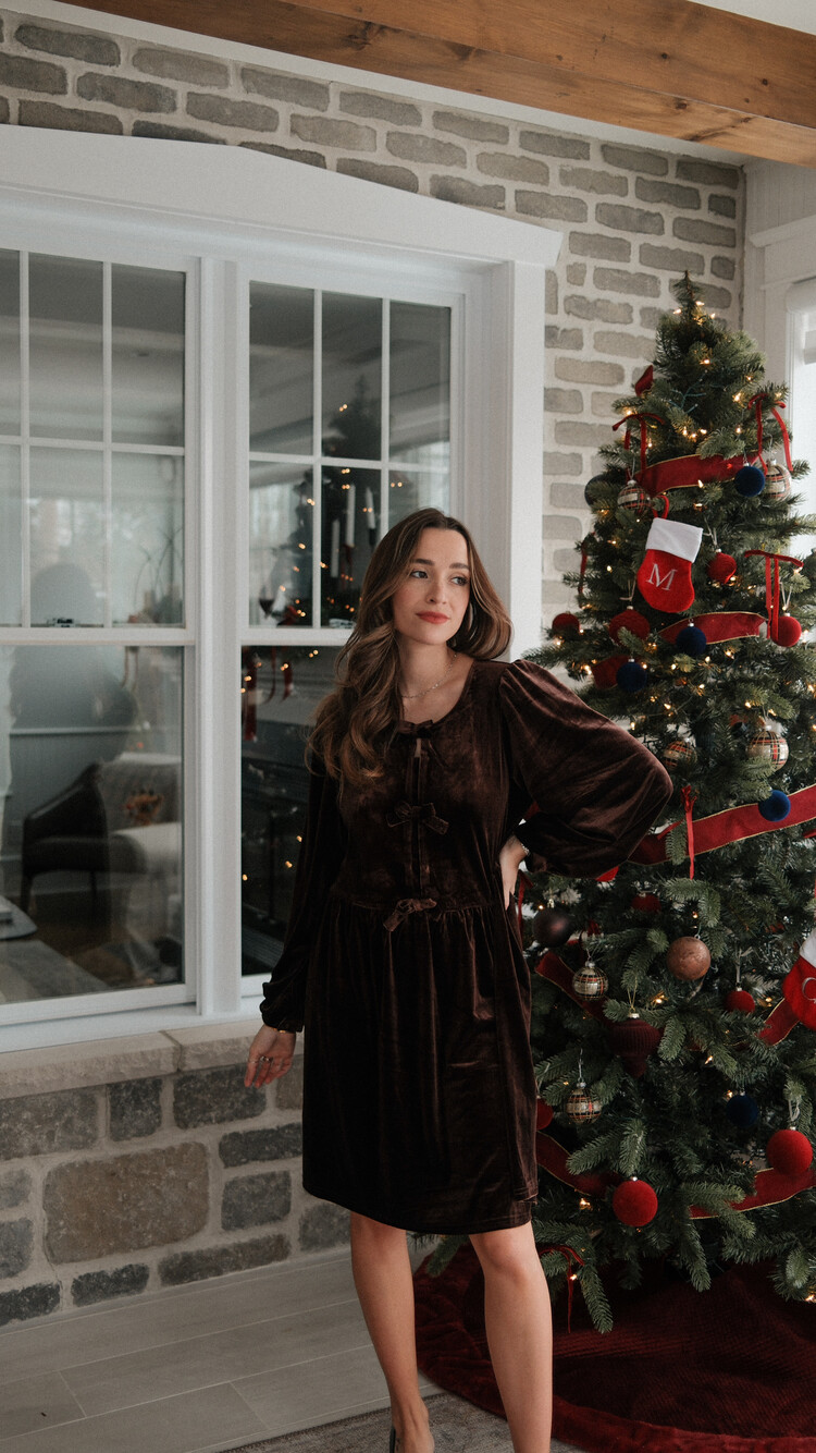 Vine & Love Robe en Velours Vine & Love