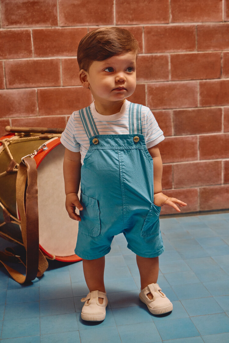 Salopette Courte Laranjinha Garçon