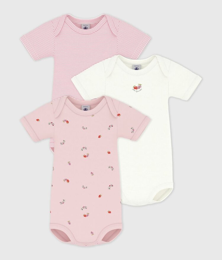 Petit Bateau Petit Bateau Girls 3 Bodies Set