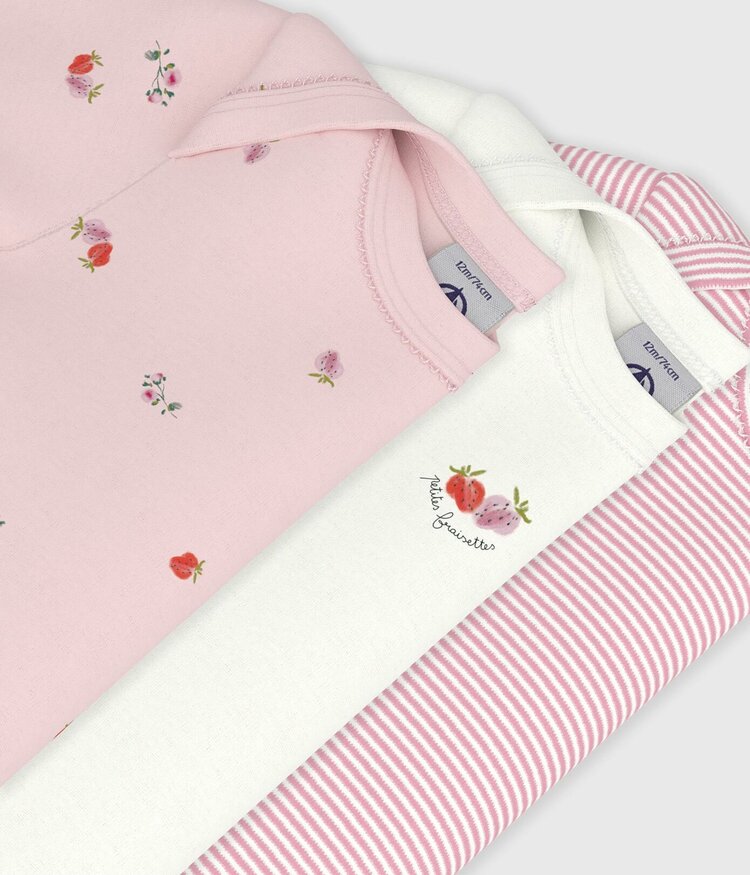 Petit Bateau Petit Bateau Girls 3 Bodies Set