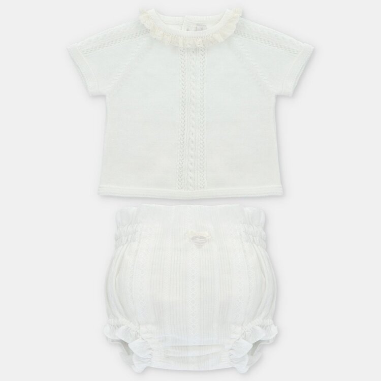 Martin Aranda Martin Aranda Girls Knit Top & Bloomer