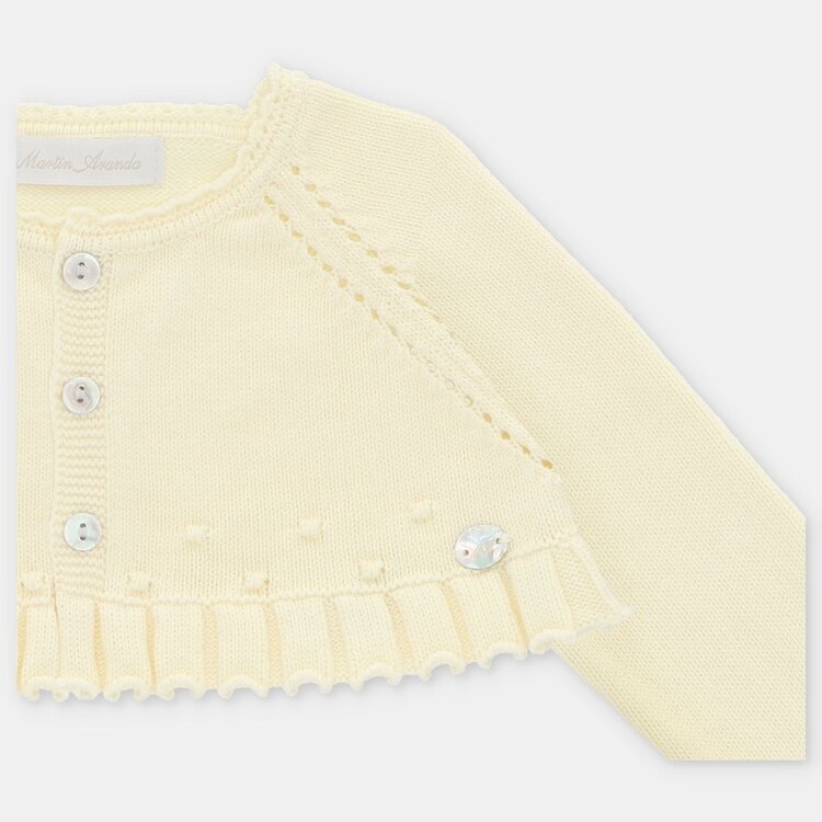 Martin Aranda Cardigan Tricot Court Martin Aranda Fille