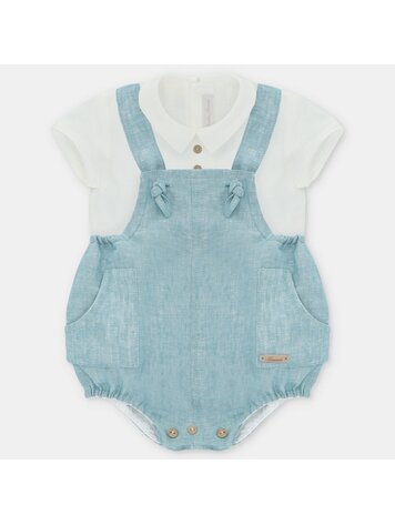 Martin Aranda Martin Aranda Boys Shirt & Overalls Set
