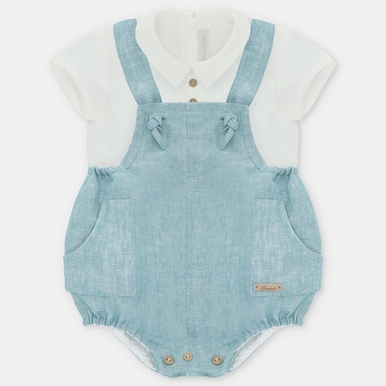 Martin Aranda Martin Aranda Boys Shirt & Overalls Set
