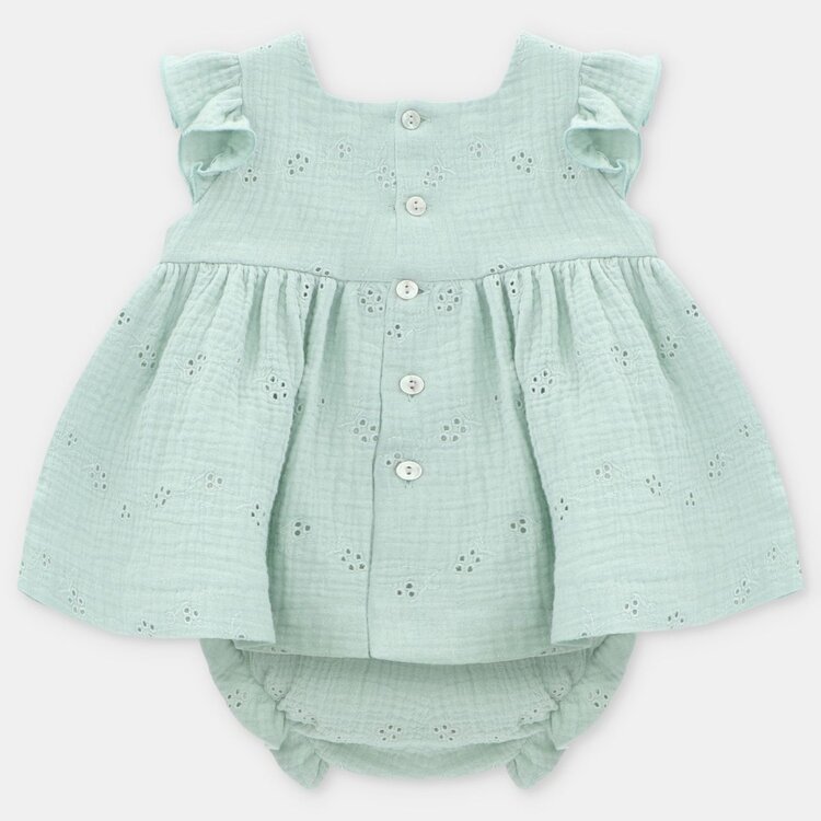 Martin Aranda Robe & Cache-Couche, MARTIN ARANDA, Fille, 6-9M, Vert, 046-22307, PE26