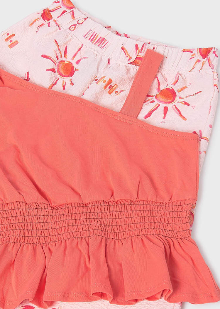 Mayoral Ensemble pantalon imprime, Mayoral, Fille, 10 ans, Flamingo, 6561, PE26