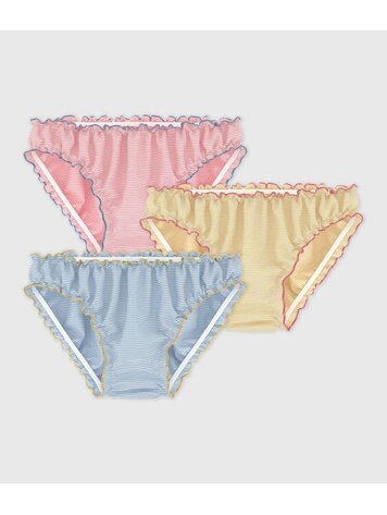 Petit Bateau Lot de 3 Culottes Petit Bateau Fille