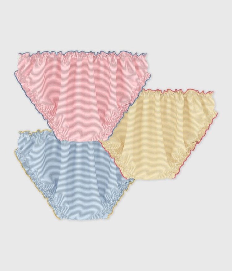 Petit Bateau Petit Bateau Girls 3 Panties Set