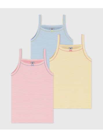 Petit Bateau Petit Bateau Girls 3 Camisoles Set