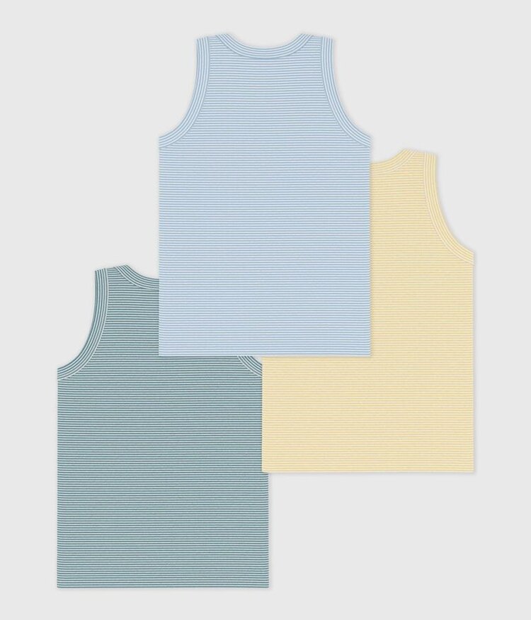 Petit Bateau Lot de 3 Camisoles Petit Bateau Garçon