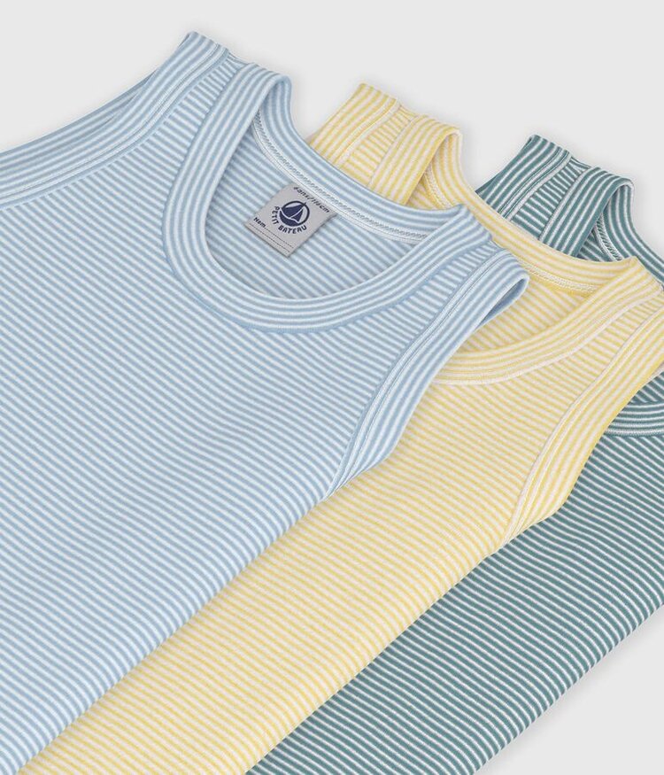 Petit Bateau Lot de 3 Camisoles Petit Bateau Garçon
