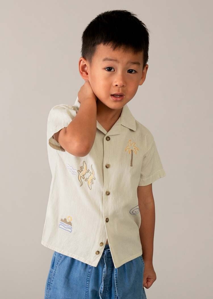 Mayoral Mayoral Boys Embroidered Shirt