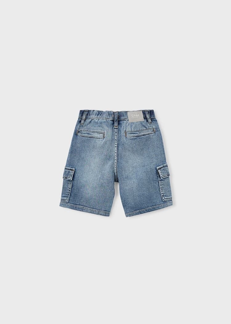 Mayoral Mayoral Boys Denim Cargo Bermuda