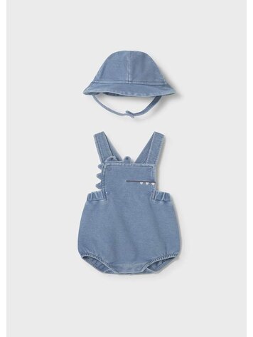 Mayoral Mayoral Boys Short Overalls & Hat
