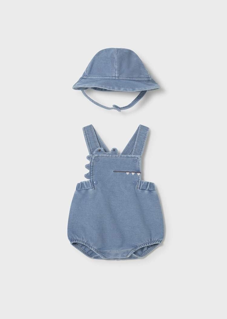 Mayoral Mayoral Boys Short Overalls & Hat