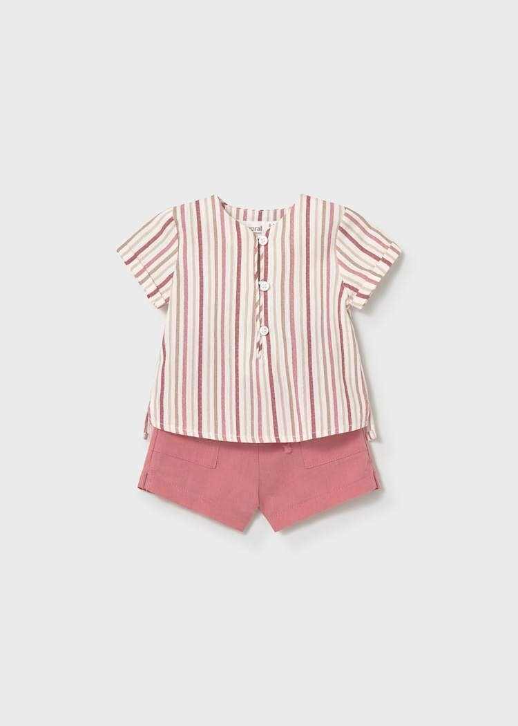 Mayoral Bermuda & Blouse, Mayoral, Fille, 0-1 mois, Rose, 1280, PE26