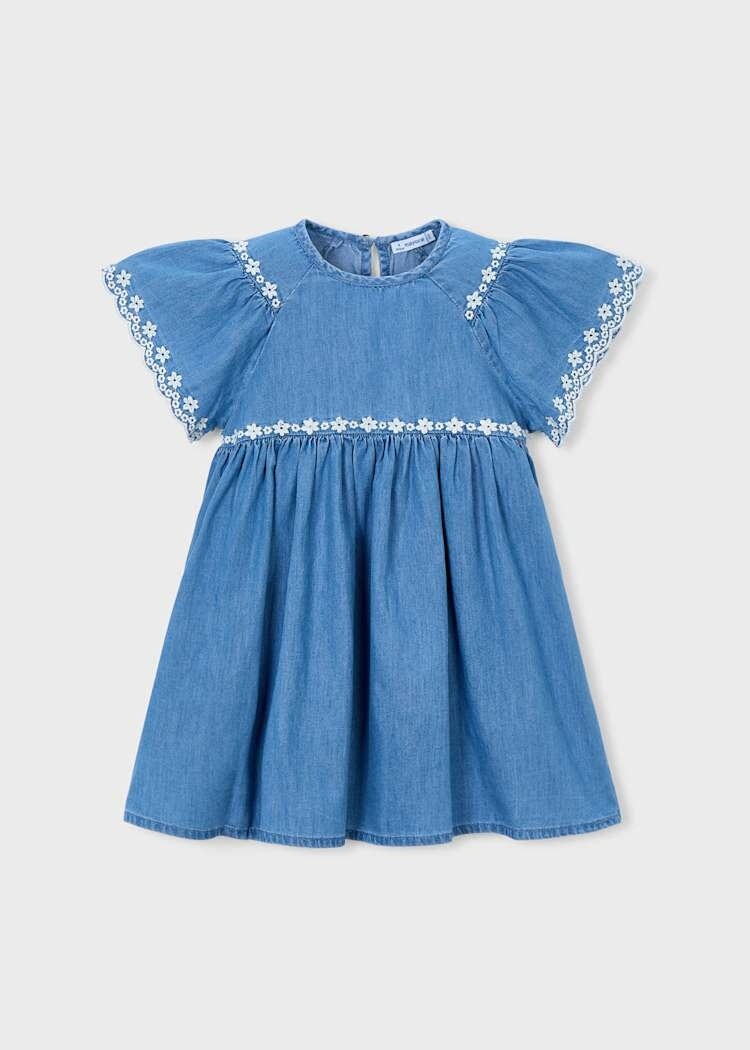 Mayoral Mayoral Girls Embroidered Dress