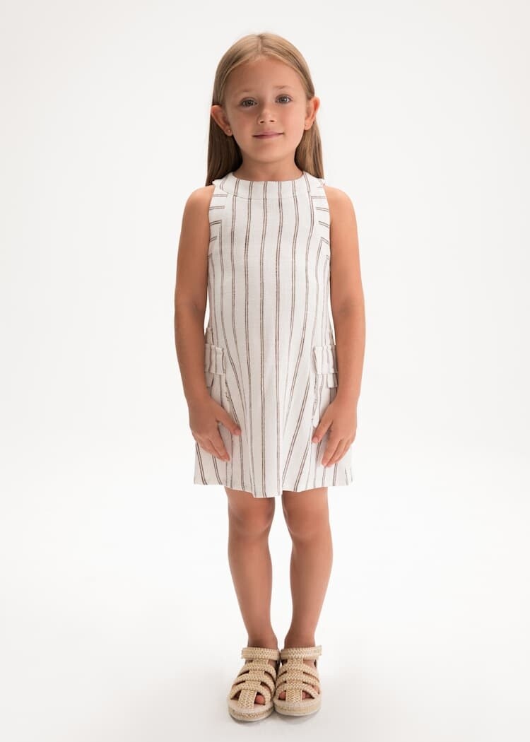 Mayoral Mayoral Girls Striped Dress