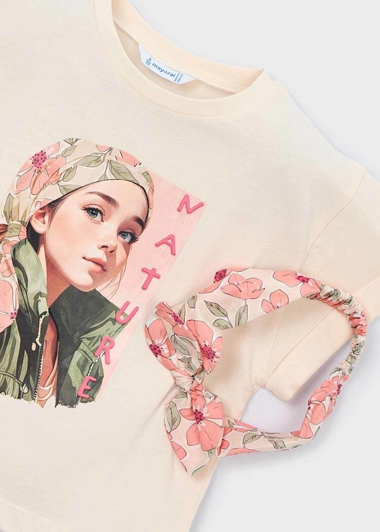 Mayoral Mayoral Girls T-Shirt & Headband