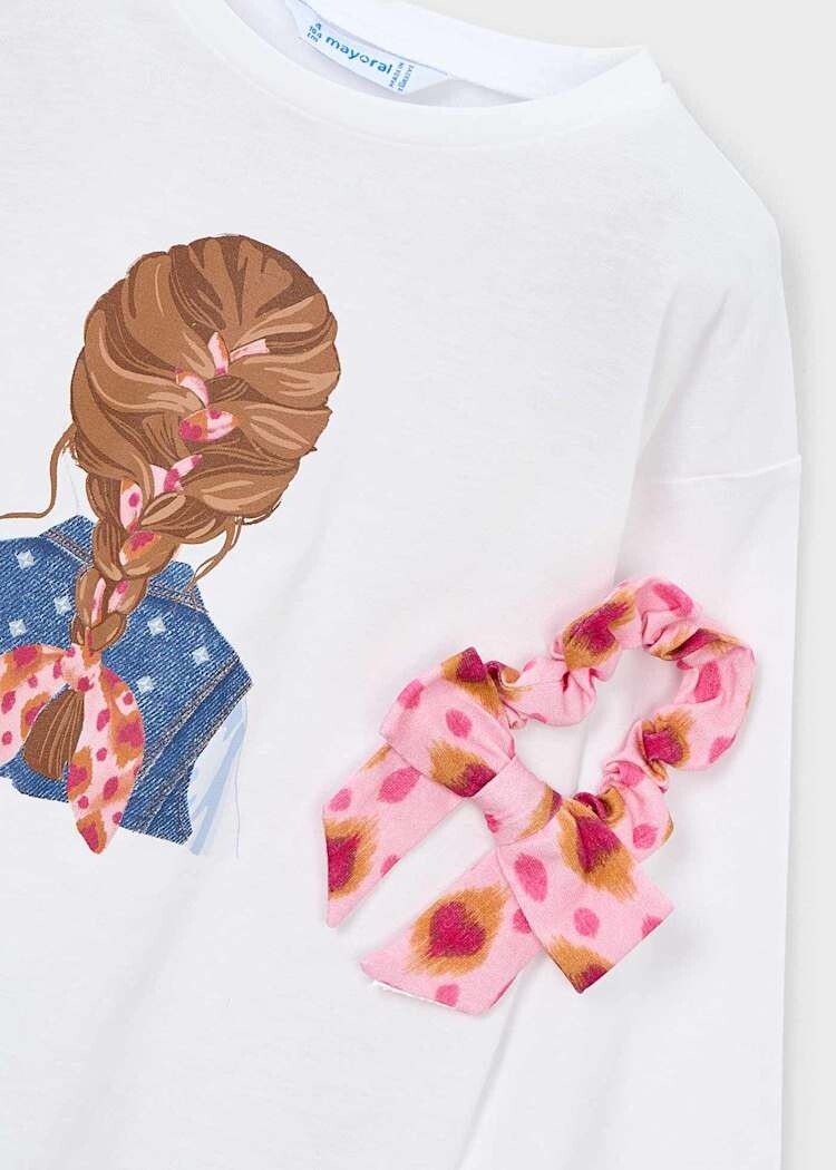 Mayoral Mayoral Girls Top & Scrunchie