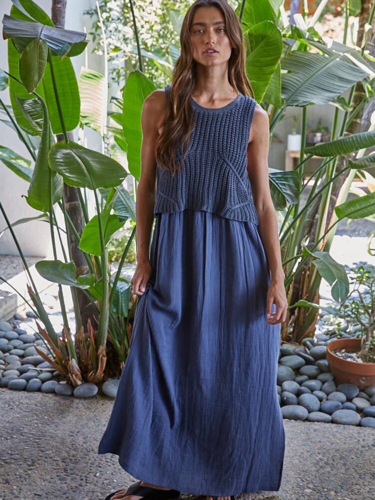 By Together By Together Sleeveless Flared Midi Dress