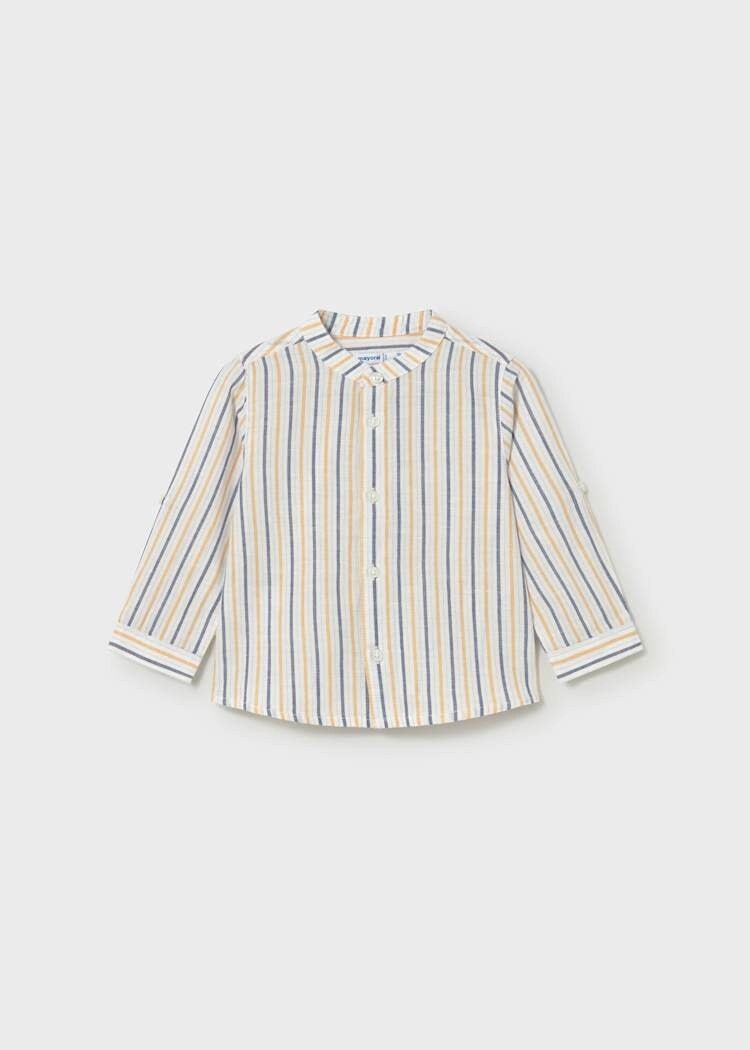 Mayoral Mayoral Boys Linen Shirt with Mao Collar