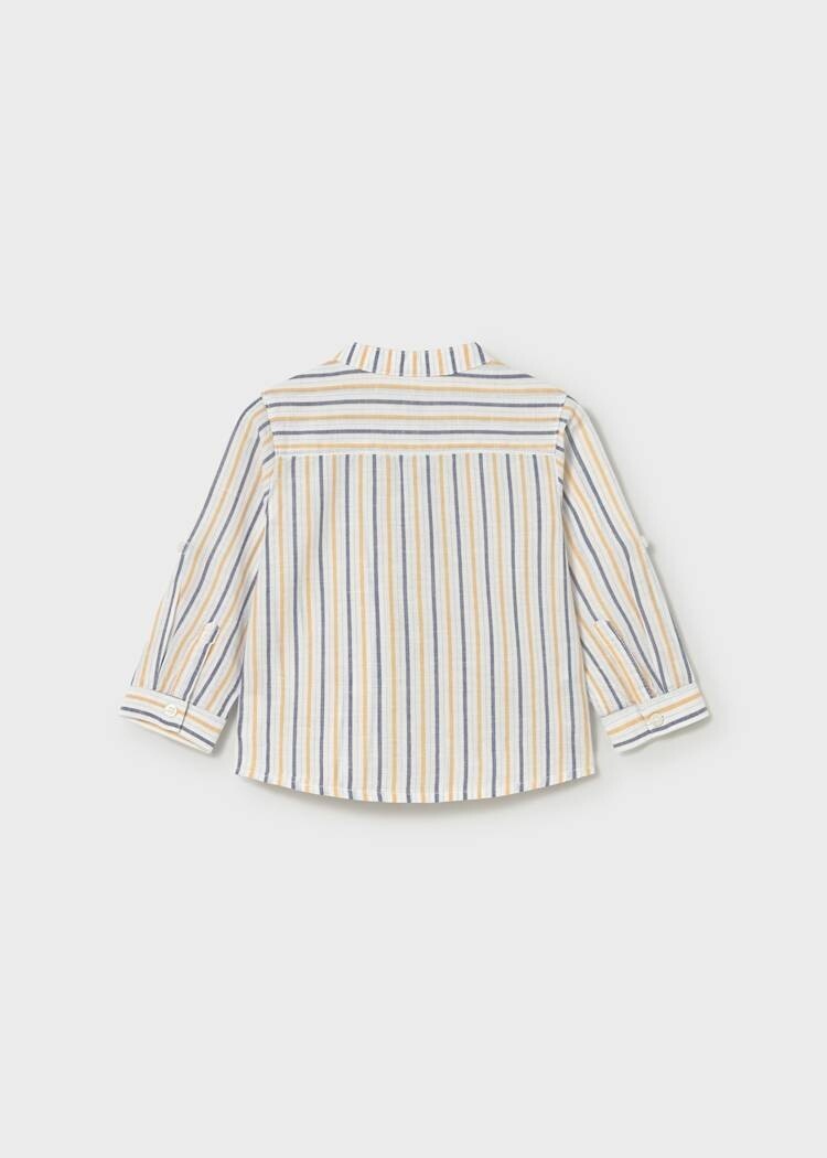 Mayoral Mayoral Boys Linen Shirt with Mao Collar