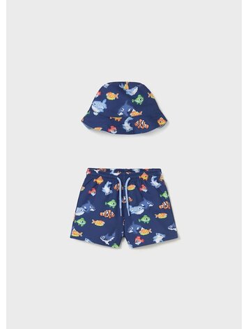 Mayoral Shorts Maillot & Chapeau Mayoral Garçon
