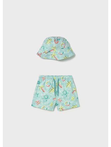 Mayoral Mayoral Boys Swim Shorts & Hat