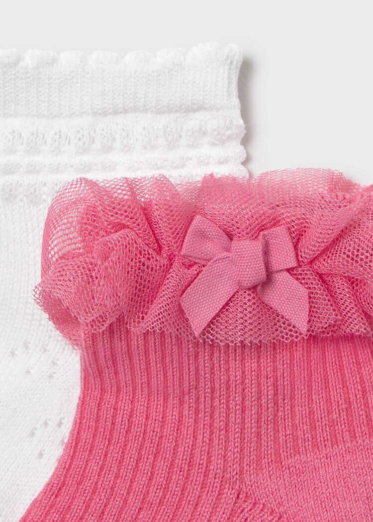 Mayoral Mayoral Girls 2 Pairs Dress Socks