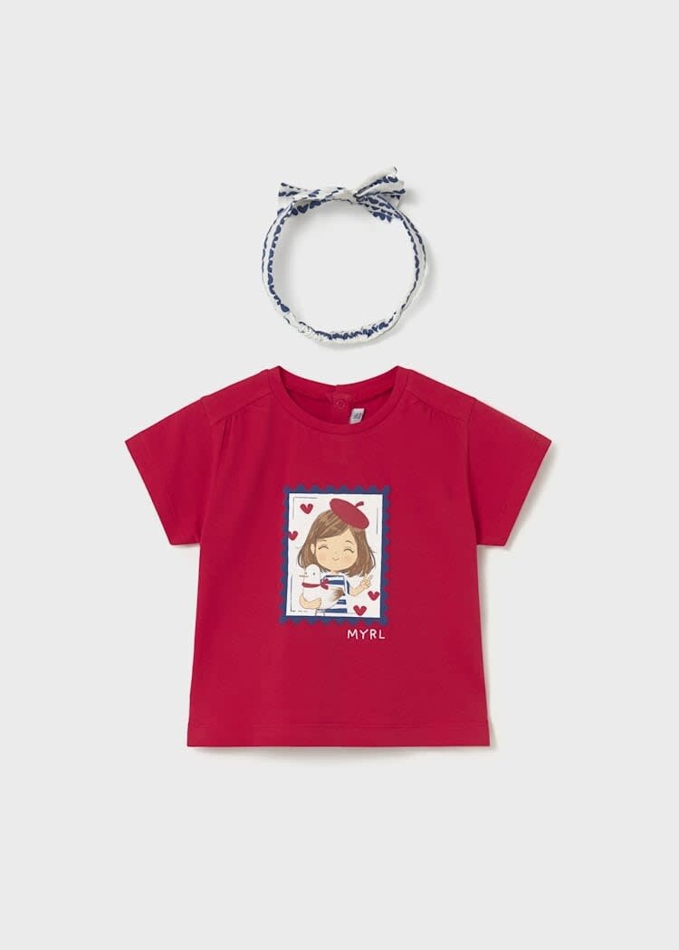 Mayoral Mayoral Girls T-Shirt with Headband