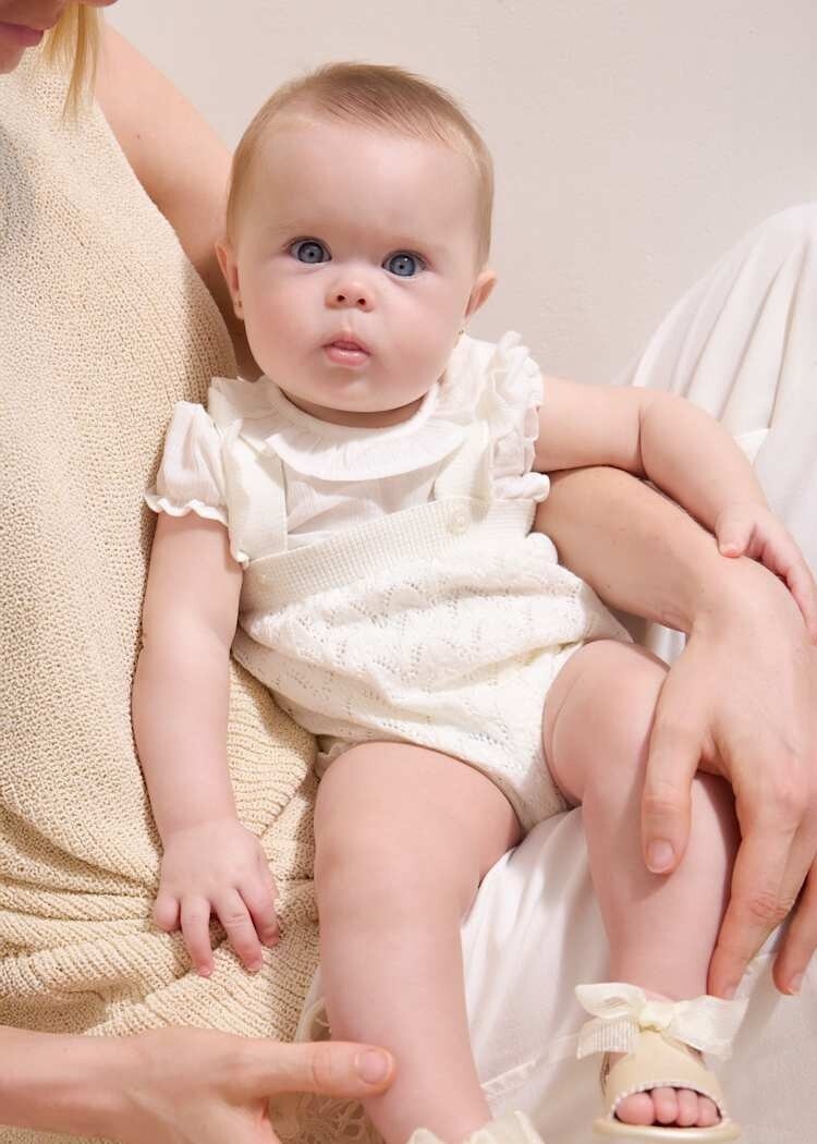 Mayoral Mayoral Girls Knit Overalls Set