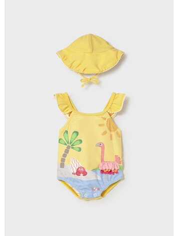 Mayoral Maillot de bain et Chapeau Mayoral Fille