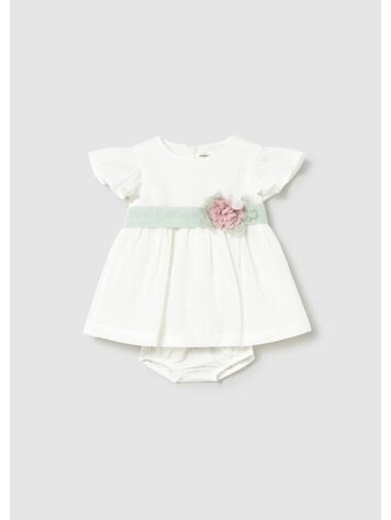 Mayoral Mayoral Girls Dress with Belt & Panty