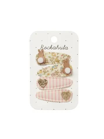 Rockahula Rockahula Petal Bunny 4 Clips Set