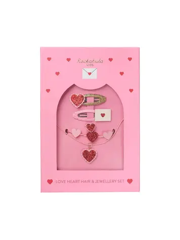 Rockahula Ensemble Bijoux & Clips Cheveux Love Heart Rockahula