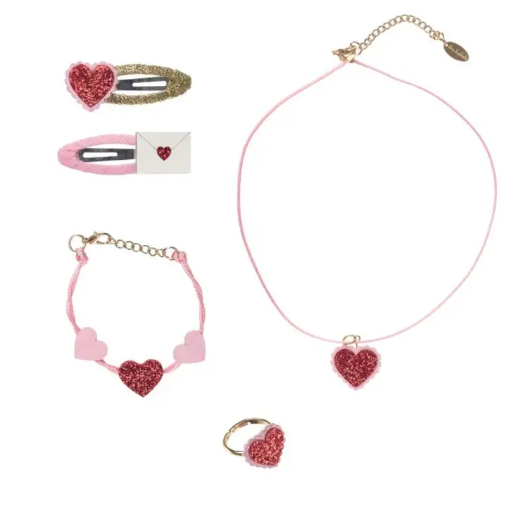 Rockahula Ensemble Bijoux & Clips Cheveux Love Heart Rockahula