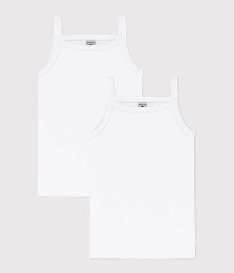 Petit Bateau Petit Bateau Girls Set of 2 Strapless Camisoles