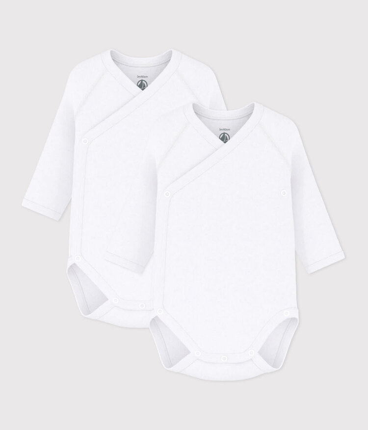 Petit Bateau Lot de 2 Bodies Petit Bateau Unisexe