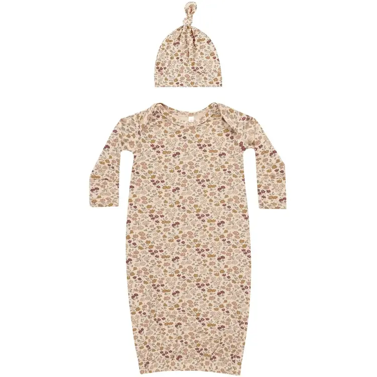 QUINCY MAE Quincy Mae Girls Baby Gown  & Hat