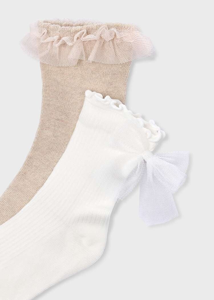 Mayoral Lot de 2 Paires Chaussettes Mayoral Fille