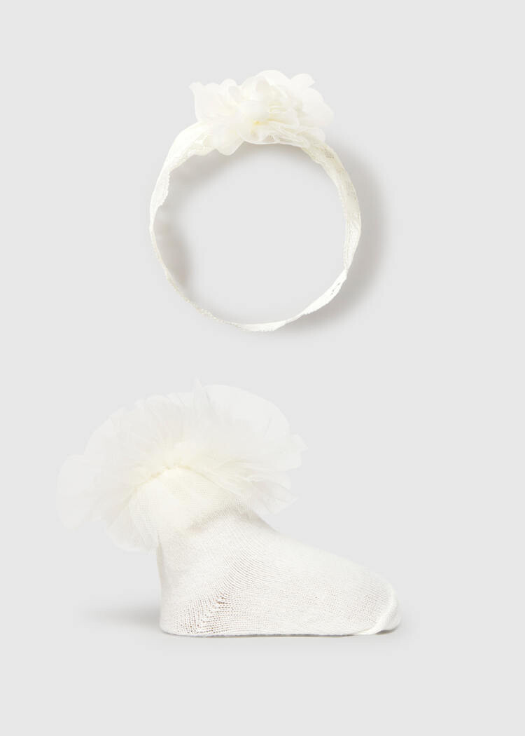 Mayoral Mayoral Girls Socks & Headband