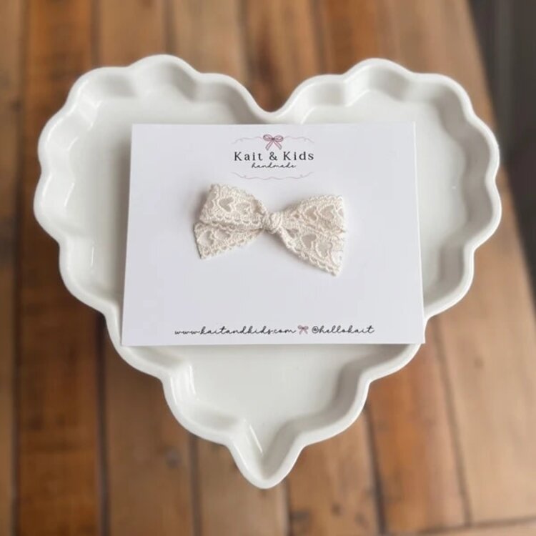 Kait + Kids Kait + Kids Mini Lace Heart Headband